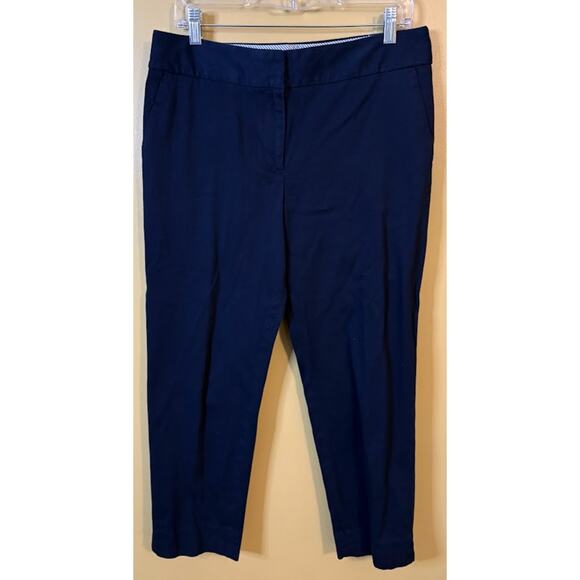 Talbots Navy Slim Crop Pants - Size 10 - Excellent Condition! - Picture 1 of 7